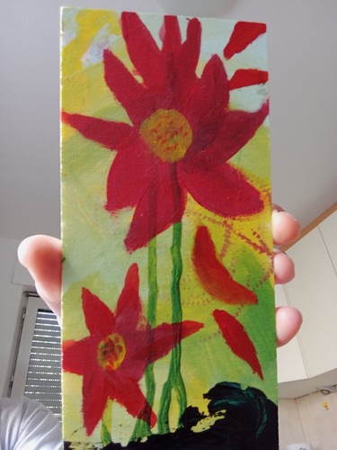 Acrylbild blumen neu - neu, gute