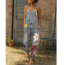 Damen Jeans Jumpsuit Hose