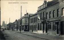 Ak Blanc Misseron Quiévrechain Nord, La Grand Rue - 4067281