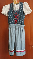 Mädchen Dirndl mit Bluse  Gr