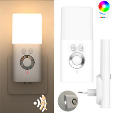 Steckdose LED Nachtlicht mit Bewegungsmelder Treppenlicht Wandleuchte Nachtlampe
