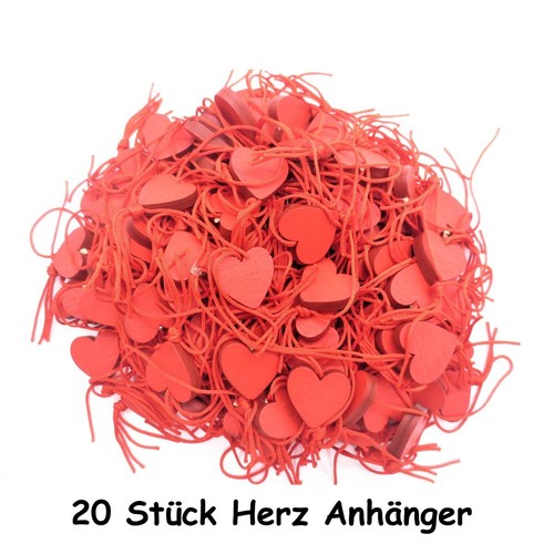 Herz anhänger stk holz - herz, 20