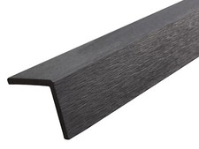 WPC 2.Wahl Wandverkleidung Abschlussleiste Abdeckleiste L Anthrazit 1950x65x55mm