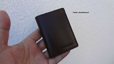 hochwertigs Lancaster Scheckkarten-Etui /"Geldbörse" #PLP0011BR Leder braun edel