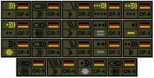 BW Rangabzeichen Quer, Luftwaffe, alle Dienstgrade mit NATO Code, Oliv