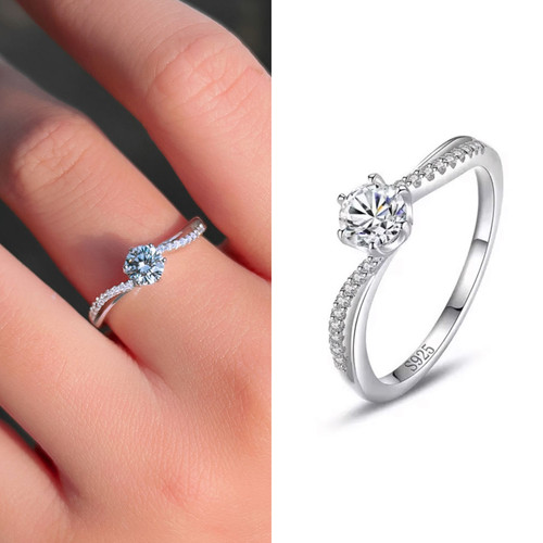 925 sterlingsilber damenring - 925,
