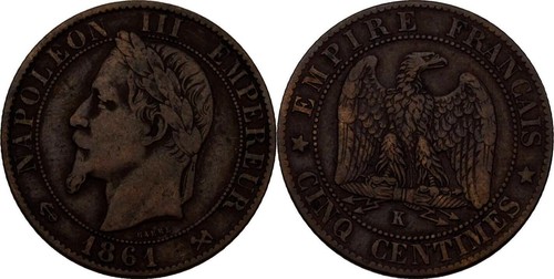 Frankreich bordeaux centimes - 5,