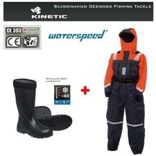 KINETIC WATERSPEED  Schwimmanzug / Flotation Suit + DRYWALKER BOOT 15" Gr. 44