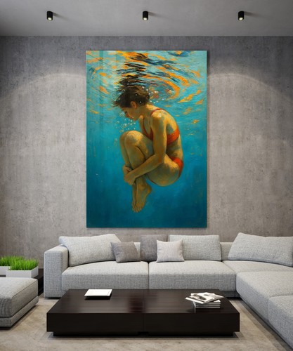 Wandbild kunst frau unter - kunst,