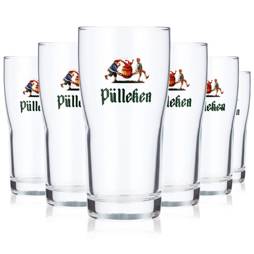 Pülleken veltins bier glas - 6x,