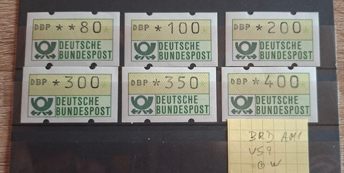 Automatenmarken brd 1 von - 1,