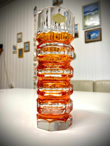 Kristallglasvase mundgeblasen - kristallglasvase,,