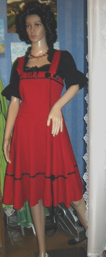 Set retro teller kleid mit - kleid,