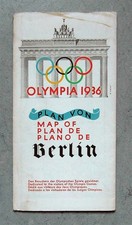 Olympia 1936: Plan von / Map of / Plan de / Plano de Berlin - ORIGINAL