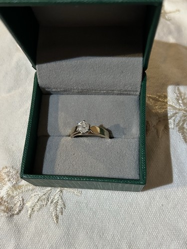 Diamant ring 14k gold - ring, band