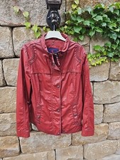 weinrote  gewachste Jacke von