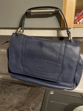 Dunkelblaue Ledertasche Von