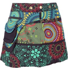  Wickelrock, kurzer Patchwork