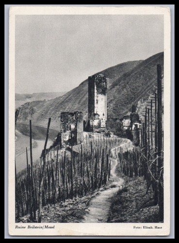 Ansichtskarte ruine beilstein - ansichtskarte,