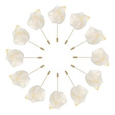 12Stk Bräutigam Ansteckblumen