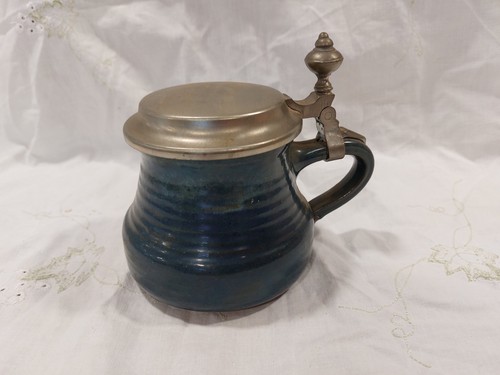 Vintage keramik bierkrug mit - vintage,