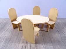  Miniatur Puppenstuben-Möbel Puppenhaus moderne Essgruppe wie abgebildet (7868)