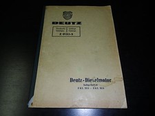 Teilekatalog Ersatzteilkatalog Deutz Diesel Motor F6L 514 A6L 514, von Mai 1953