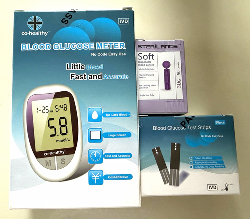 Healthy blood glucose meter - blood,
