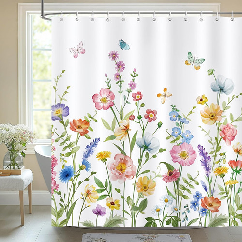 Duschvorhang bunte aquarell - bunte,