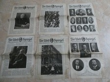 Dachbodenfund: 6 Historische Zeitung, Der Weltspiegel von 1919/1920, Original!