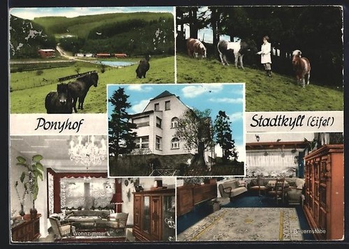 Ansichtskarte stadtkyll - ansichtskarte,