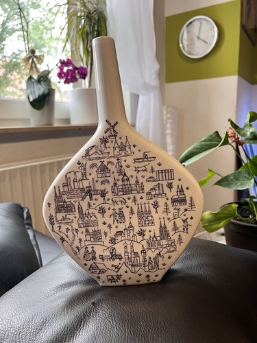 Vintage keramikvase 60er 70er - 60er,