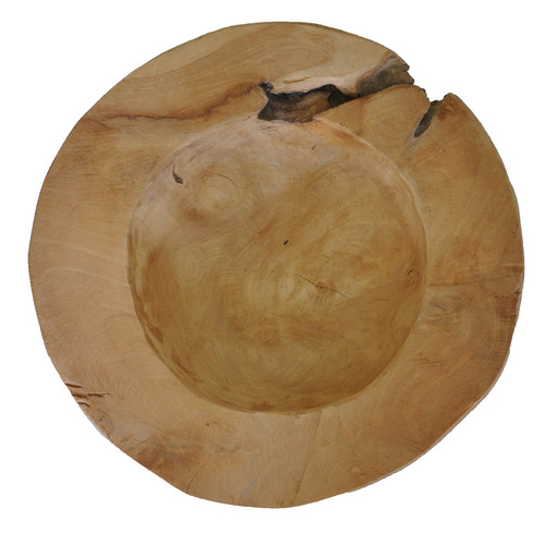 Holzschale schale breiter rand - holzschale,