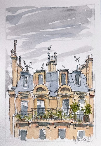 Ein original aquarell von - ein,