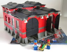 LEGO Zug / Train -  Train Engine Shed / Lokschuppen kpl. mit BA # 10027
