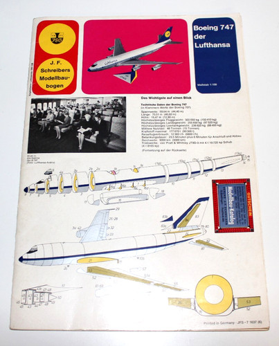 Schreiber bogen 100 boeing - bogen, 1:100