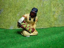 Preiser Elastolin 54616 Indianer Squaw kniend mit Kind gelbe Babydecke 1:25 VF29