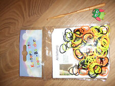ca. 200 bunte Loom Bands Bänder Armbänder incl. Nadel und Anhänger Rubberbands