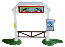 Playmobil aus 4185 ★ Eingangstor Springplatz Reitturnier ★ Stall Pferd Country