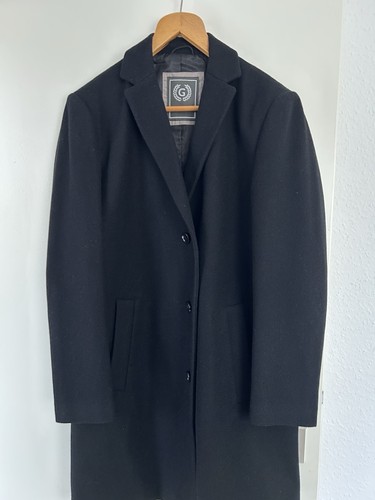 Herren mantel giorgio schwarz - mantel,