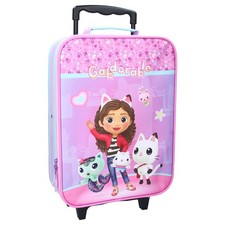 Gabby’s Dollhouse Trolley Kinder Rollkoffer Mädchen Reise Koffer Lila