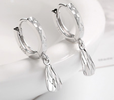 Damen Ohrringe Klapp-Creolen Perle Seestern 925 Silber Ohrschmuck Silber