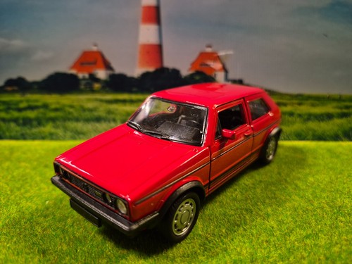 Modellauto golf gti 1 rot - vw,