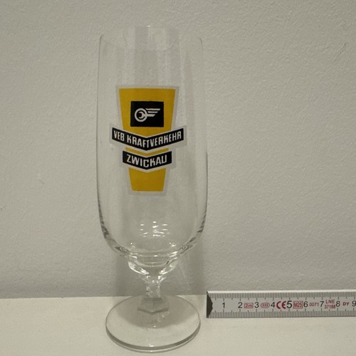 Ddr bierglas reklame glas - reklame,