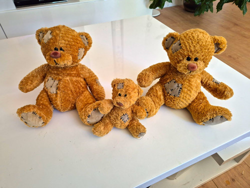 3er set teddybär - set,