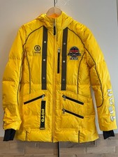 Bogner Daunenjacke Daunenmantel Damen Gr. 40 L Gelb DSV Olympia Vancouver 2010