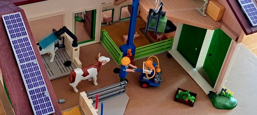 Playmobil bauernhof mit silo - bauernhof,