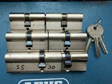 ABUS Schließanlage gleichschließend 6 Zylinder 3 Schlüssel