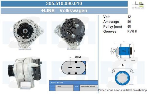 Psh lichtmaschine generator - bv,