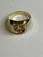 14K Goldring Gelb Gold Sterne